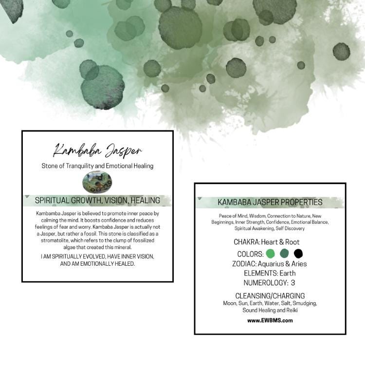 KAMBABA Worry Stone, Calming and Anxiety Relief Stone, Thumb Stone, Fidget and Meditation Crystal – Reiki Enhanced