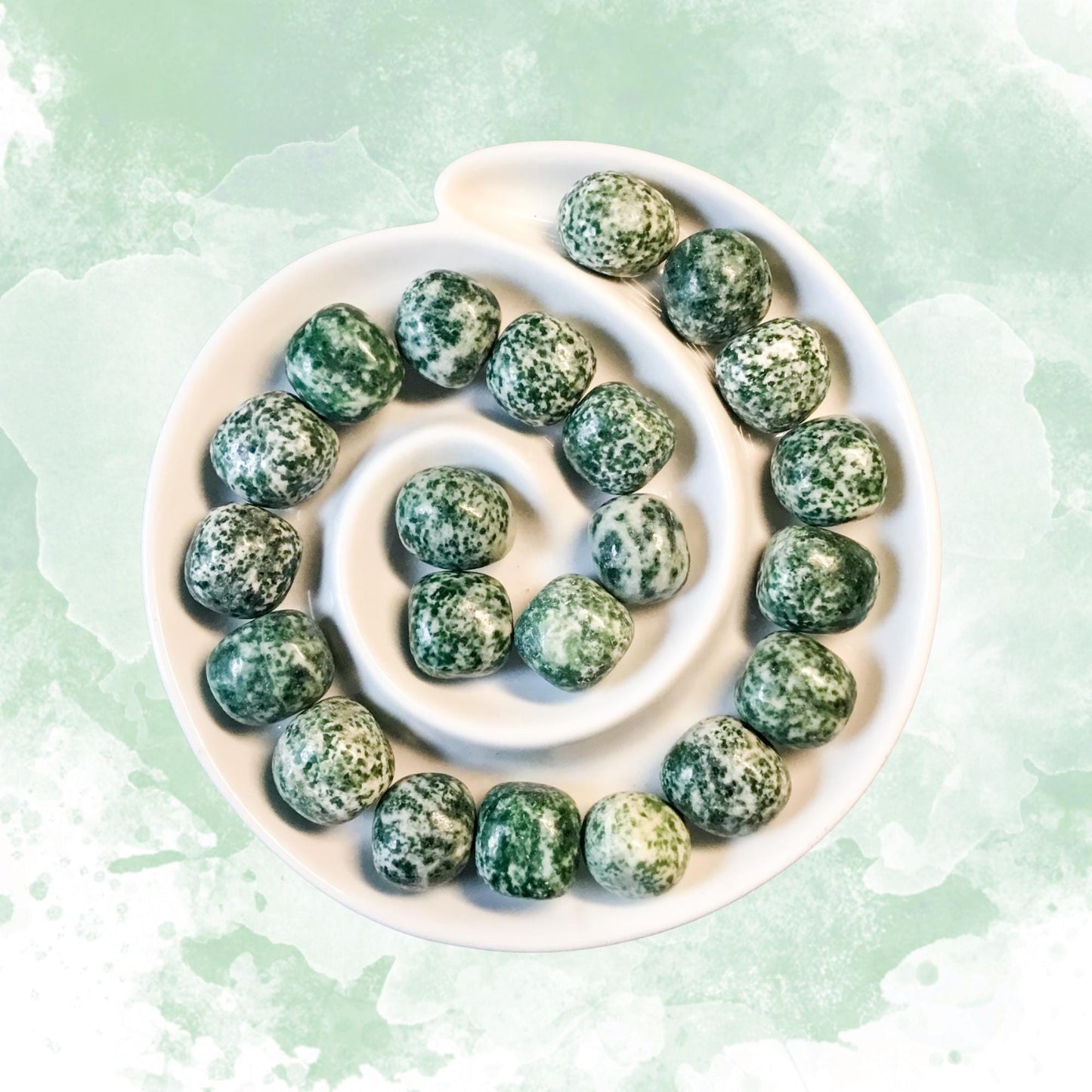 TREE AGATE Tumbled Stone - Choice of Sizes and Quantity - Polished High Energy Healing Stones with Information Card - Reiki Enhanced