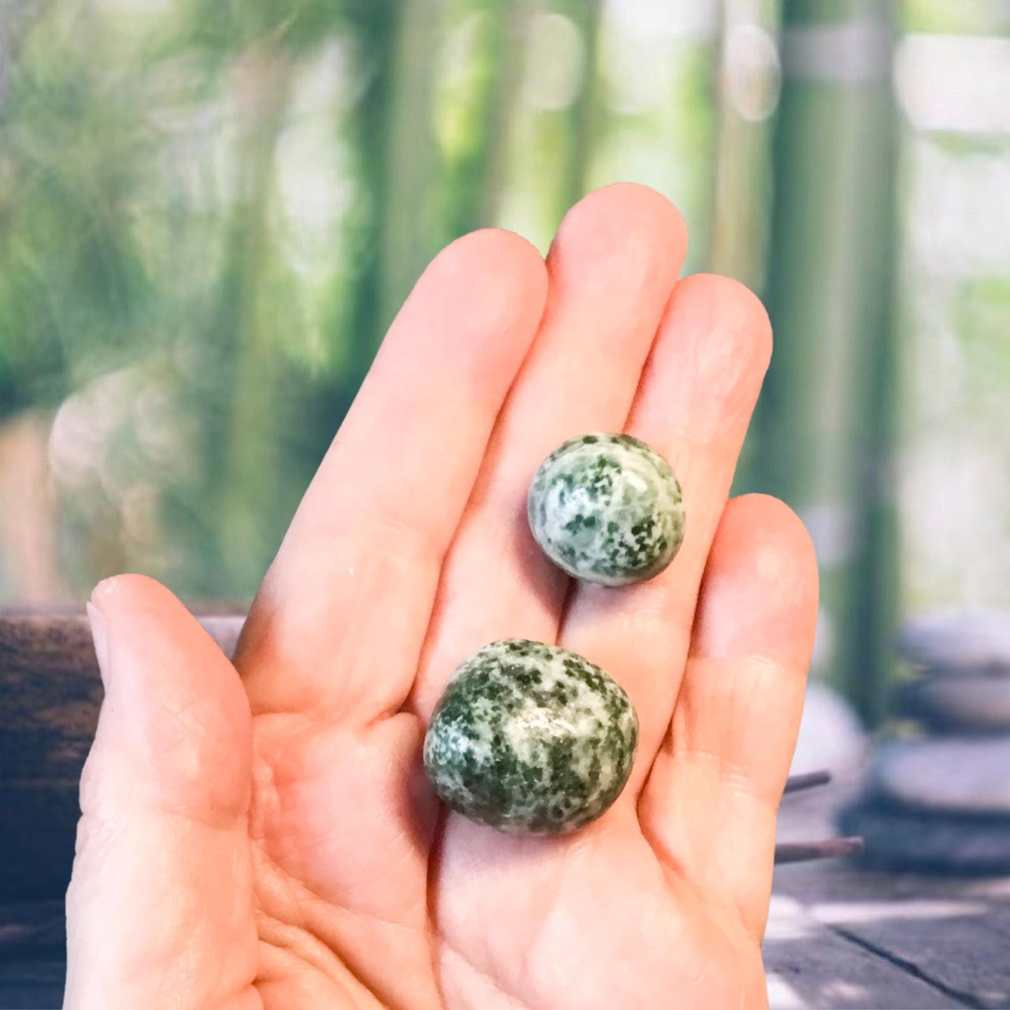 TREE AGATE Tumbled Stone - Choice of Sizes and Quantity - Polished High Energy Healing Stones with Information Card - Reiki Enhanced