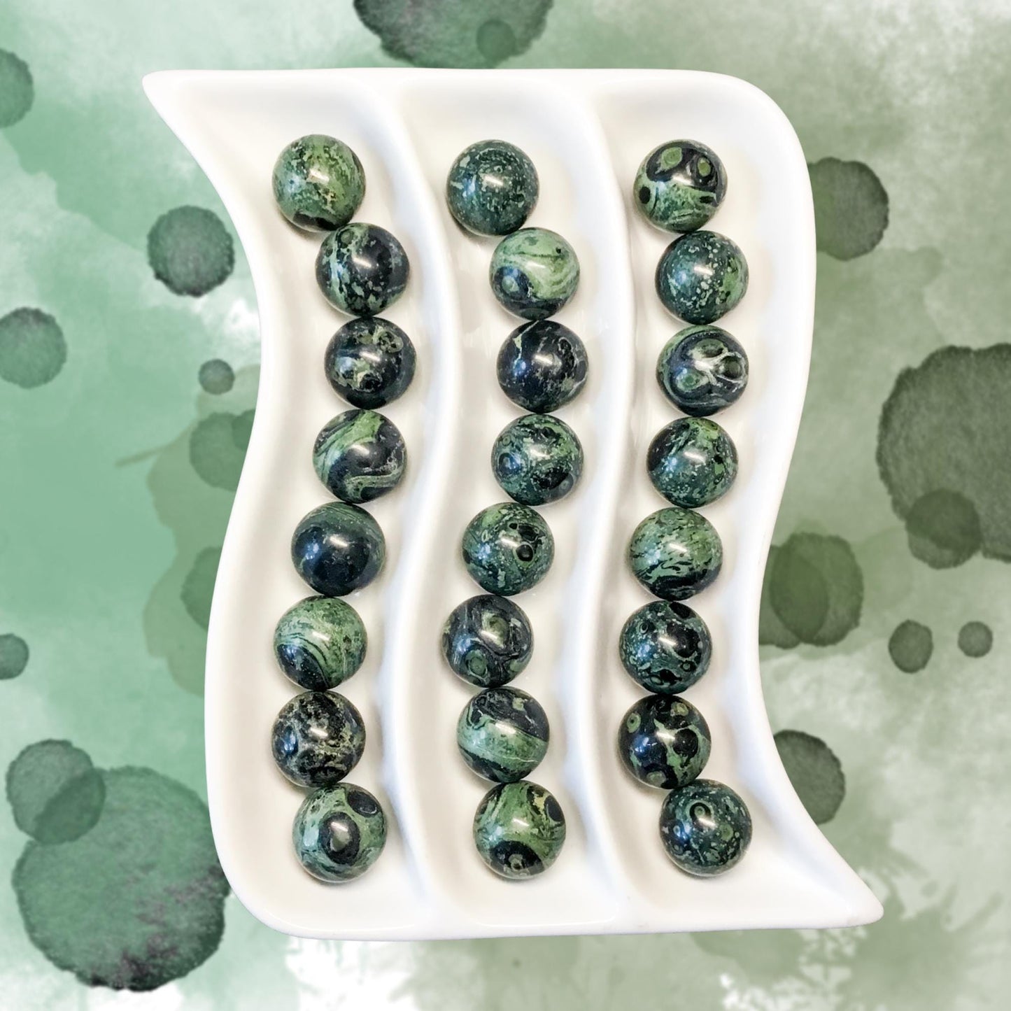 KAMBABA JASPER 20mm Spheres - 1 or Sets – Pocket Crystal Ball with Gemstone Info Card for Energy Work, Meditation, Decor & Gifts