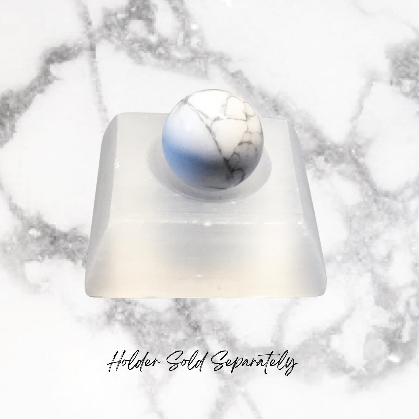 HOWLITE 20mm Spheres - 1 or Sets – Pocket Crystal Ball with Gemstone Info Card for Energy Work, Meditation, Decor & Gifts
