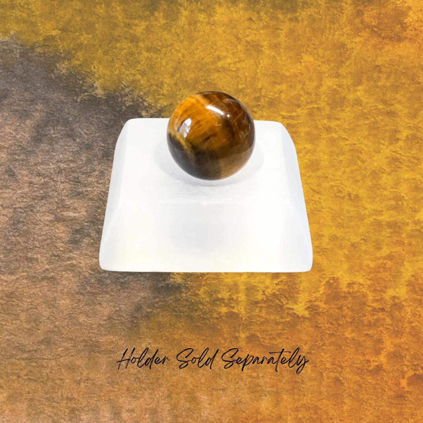 TIGER'S EYE 20mm Sphere - 1 or Sets – Pocket Crystal Ball with Gemstone Info Card for Energy Work, Meditation, Decor & Gifts