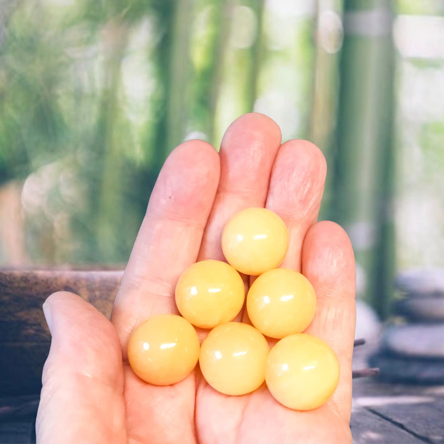 ORANGE CALCITE 20mm Sphere - 1 or Sets - Pocket Crystal Ball with Gemstone Info Card for Energy Work, Meditation, Decor & Gifts