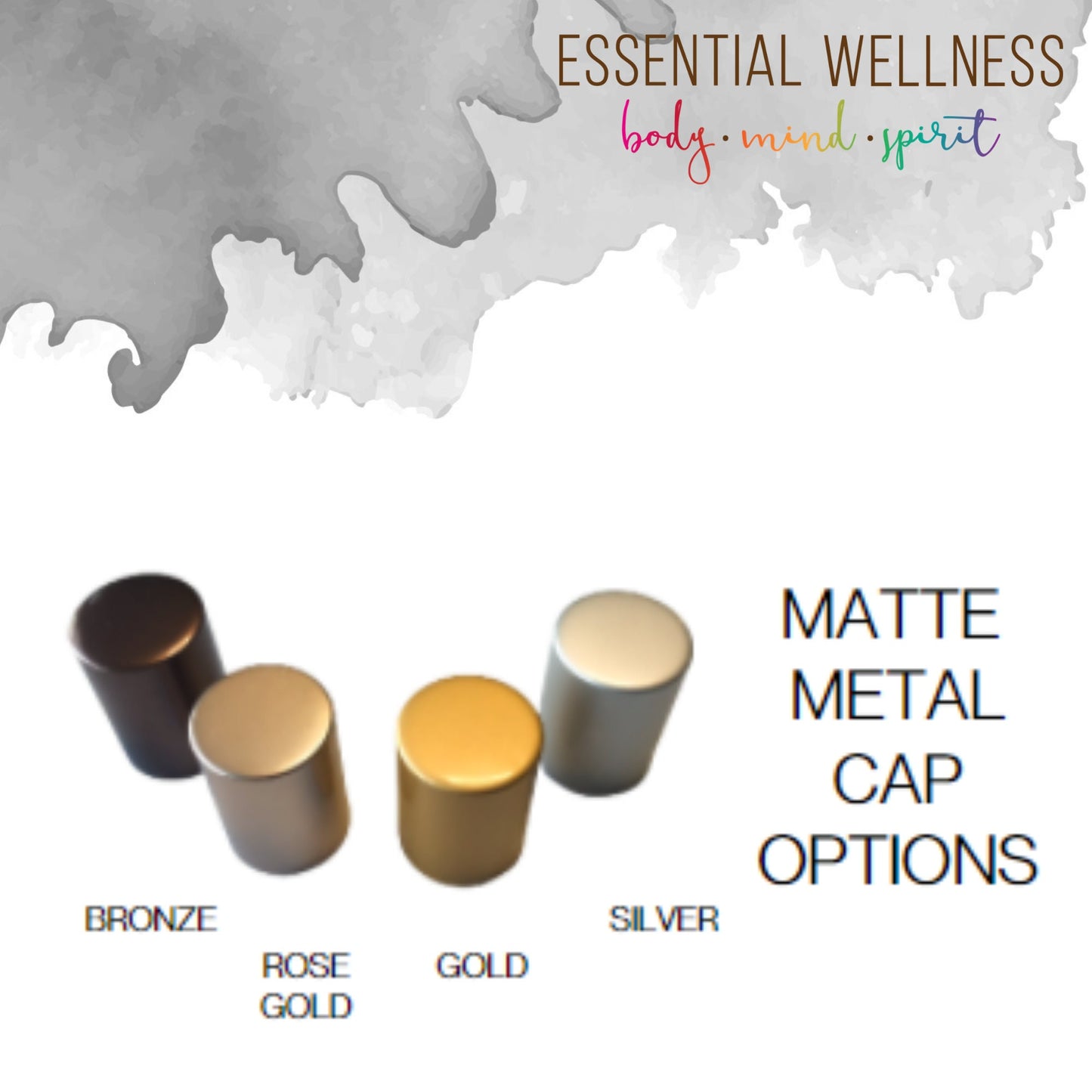 BLACK OBSIDIAN Gemstone Crystal Roller Bottle 10 ml or 5 ml - Reiki Enhanced - Your Choice of Metal Cap Color