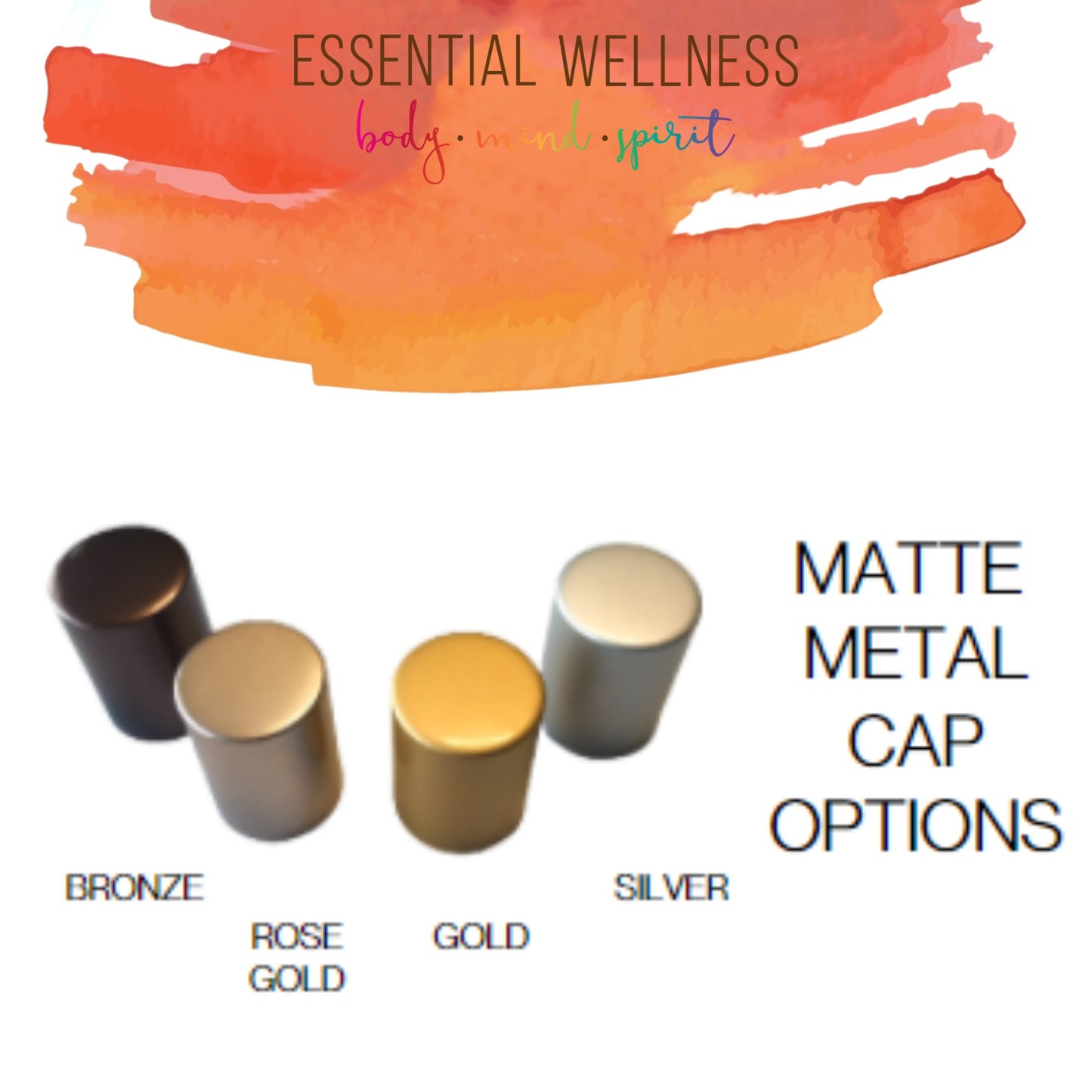 CARNELIAN Gemstone Crystal Roller Bottle 10 ml or 5 ml - Reiki Enhanced - Your Choice of Metal Cap Color