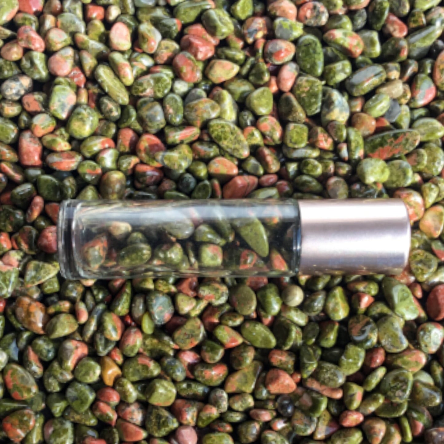 UNAKITE Chips - 3-7mm - 1, 2, 4, 8 oz - Gemstone Chips - Crystal Chips - Roller Bottle Chips - Healing Crystals - Arts & Crafts