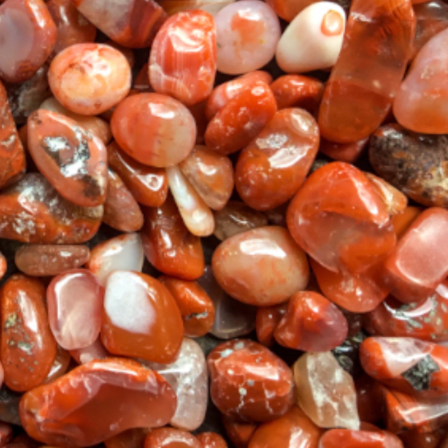 RED AGATE Chips - 3-7mm - 1, 2, 4, 8 oz - Crystal Chips - Gemstone Chips - Roller Bottle Chips - Healing Crystals - Arts & Crafts