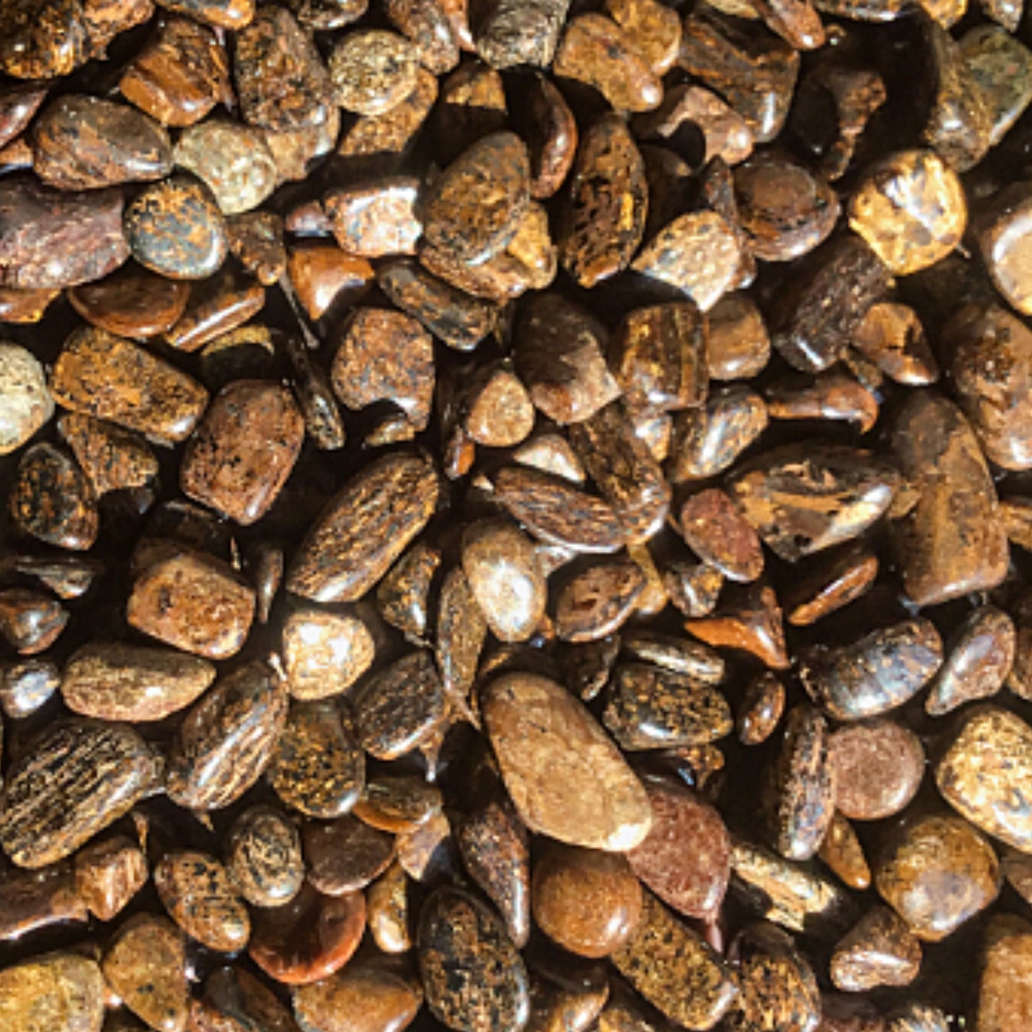 BRONZITE Chips - 5-9mm - 1, 2, 4, 8 oz - Gemstone Chips - Crystal Chips - Roller Bottle Chips - Healing Crystals - Arts & Crafts