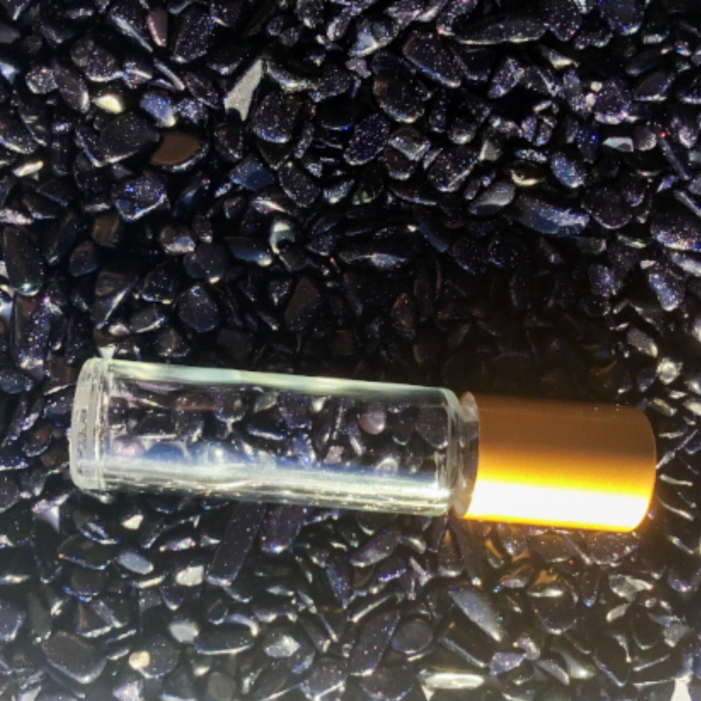 BLUE GOLDSTONE Chips - 5-9mm - 1, 2, 4, 8 oz - Crystal Chips - Gemstone Chips - Roller Bottle Chips - Healing Crystals - Arts & Crafts