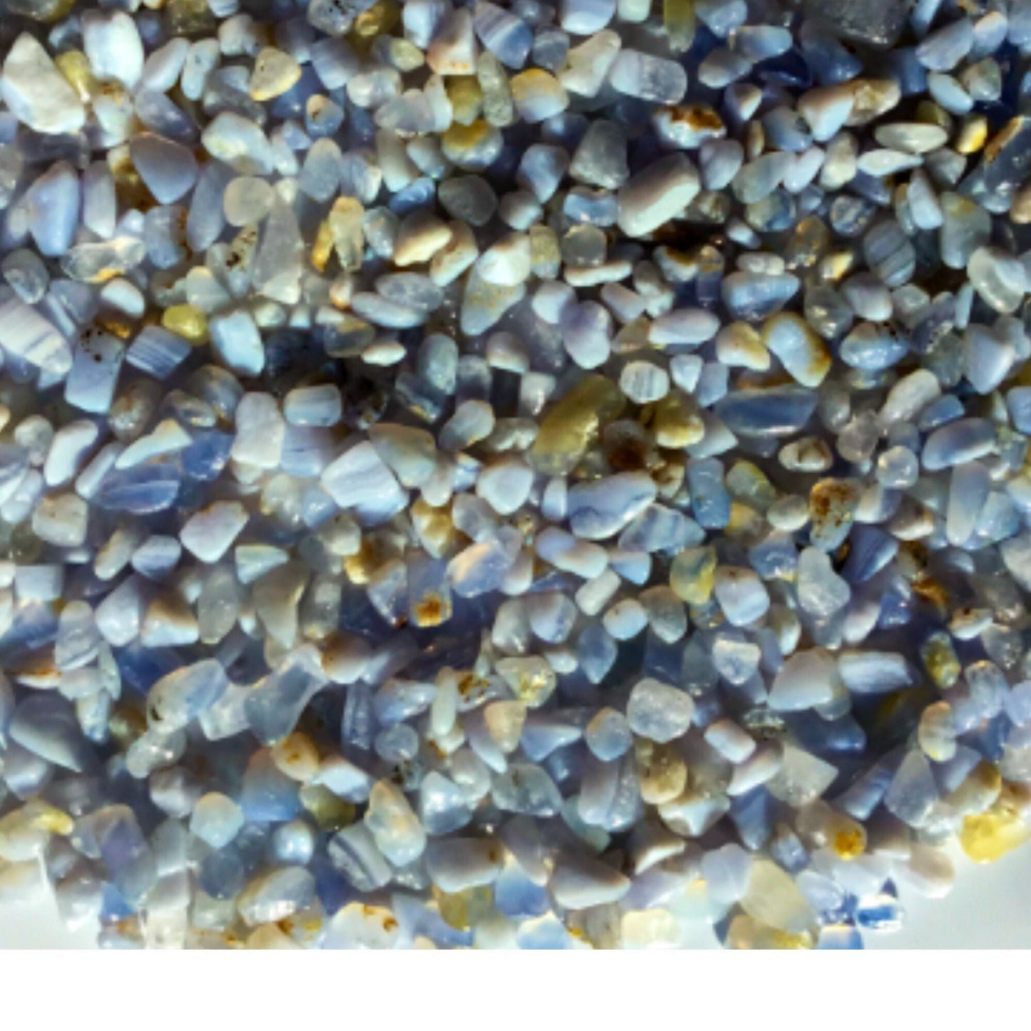 BLUE LACE AGATE Chips - 3-9mm - 1, 2, 4, 8 oz Crystal Chips - Gemstone Chips - Roller Bottle Chips - Healing Crystals - Arts & Crafts