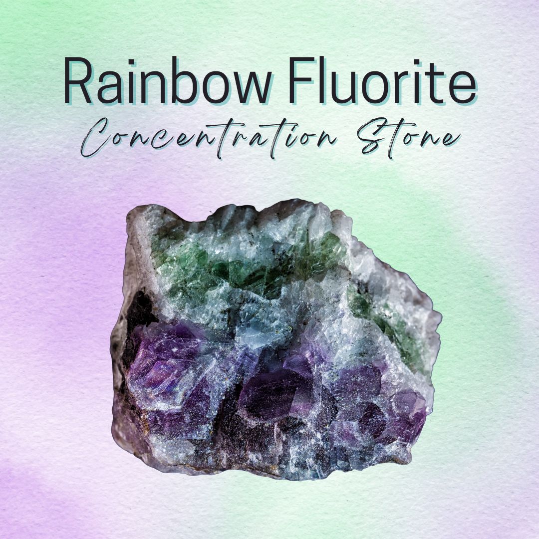 Rainbow Fluorite - Concentration Stone