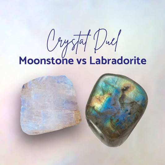 Crystal Duel: Moonstone vs. Labradorite