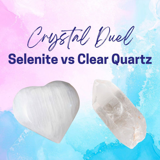 Crystal Duels: Selenite Vs Clear Quartz
