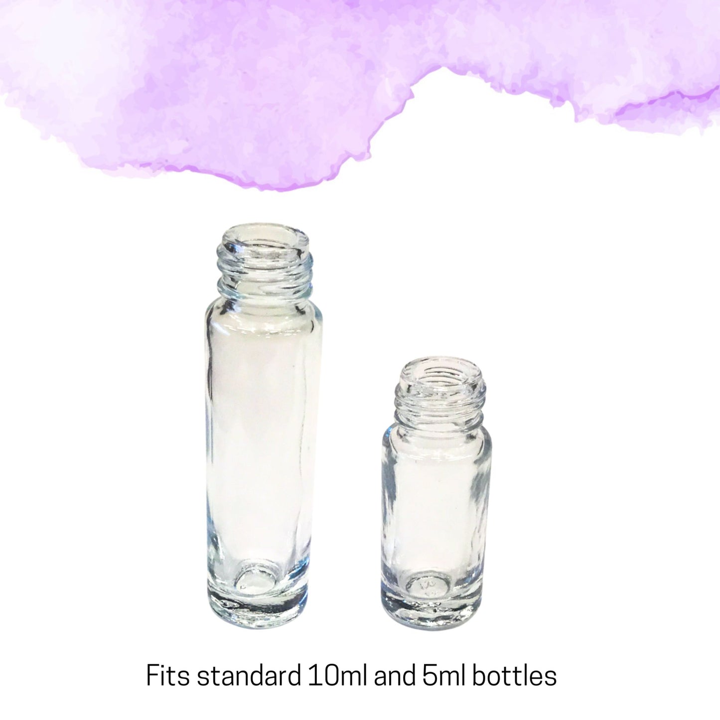 Amethyst Gemstone Rollerball | Calm & Spiritual Balance | Fits 5ml and 10ml Roller Bottles