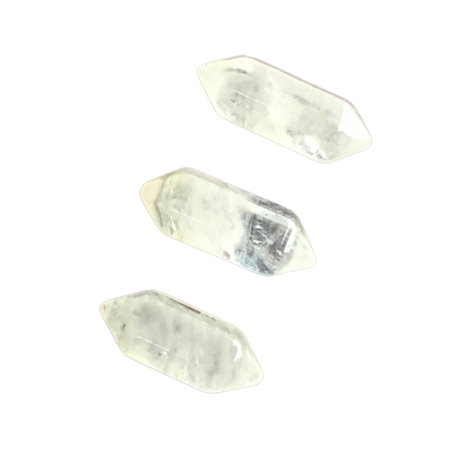 CLEAR QUARTZ Mini Double Terminated Crystals - Grid Crystals - Healing Crystals - Tiny Carved Gemstones - Orgonite Crystals