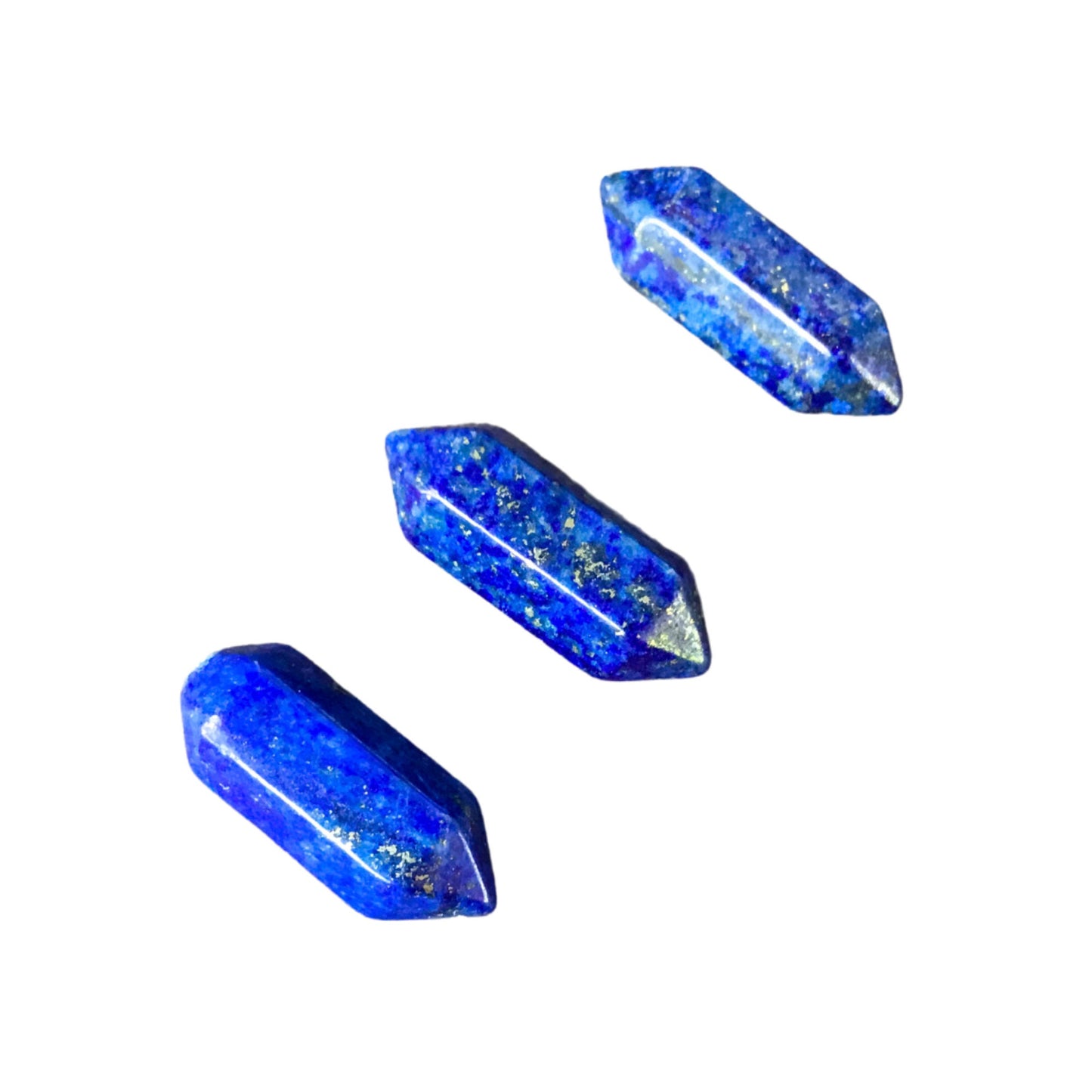 LAPIS LAZULI Mini Double Terminated Crystals - Grid Crystals - Healing Crystals - Tiny Carved Gemstones - Orgonite Crystals