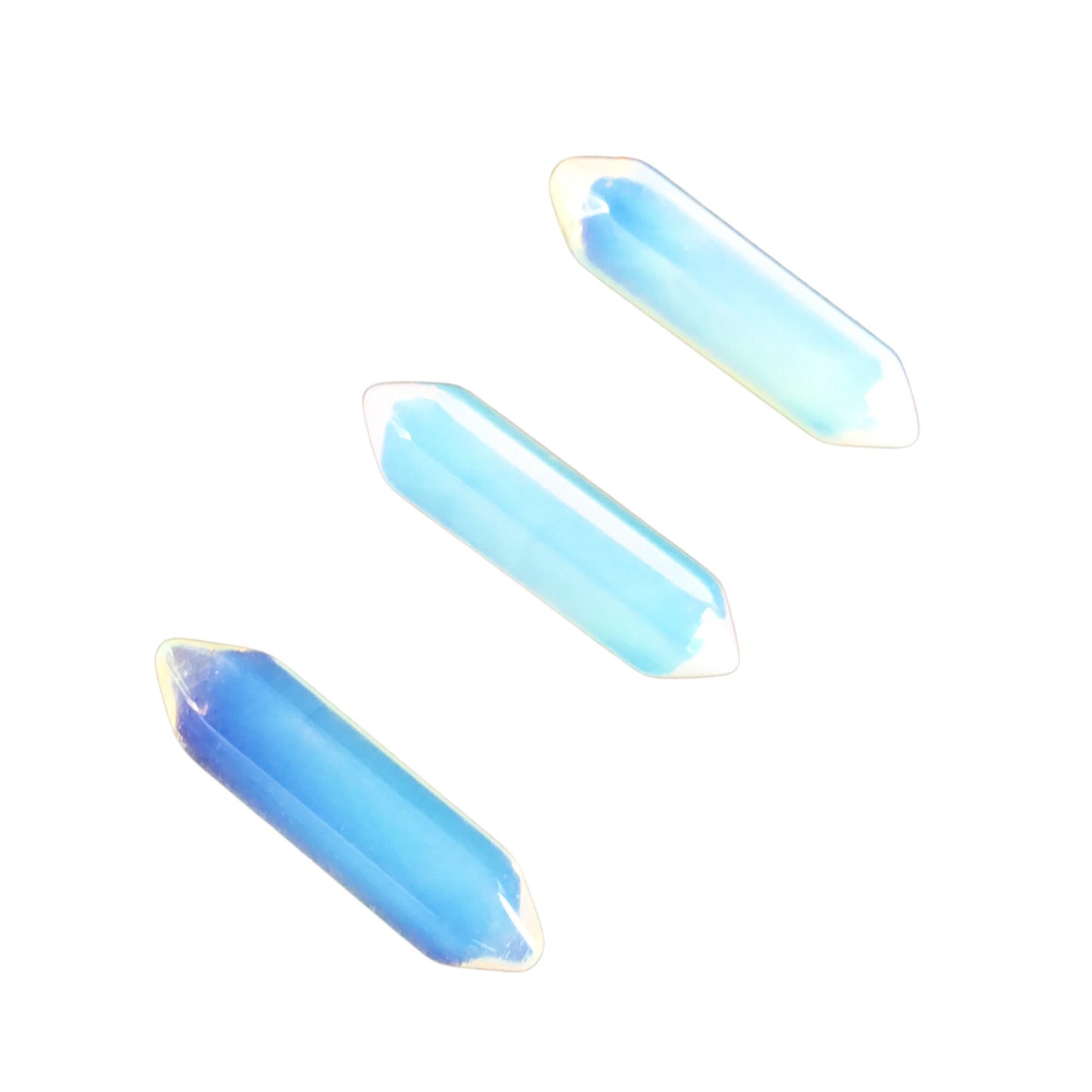 OPALITE Small Double Terminated Crystals - Grid Crystals - Healing Crystals - Tiny Carved Gemstones - Orgonite Crystals