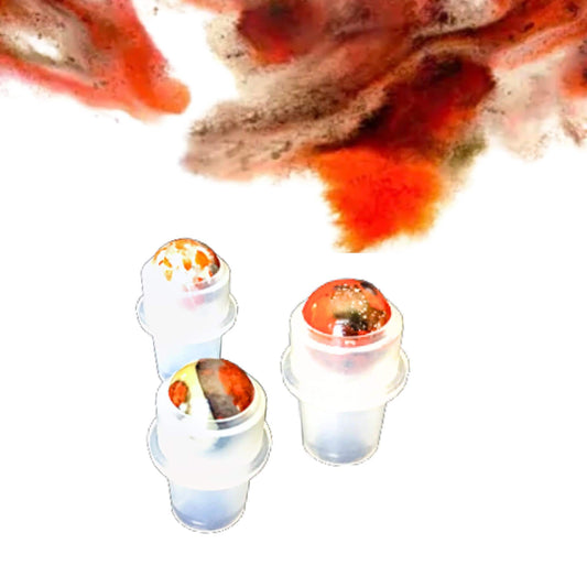 Brecciated Jasper Gemstone Rollerball | Strength & Grounding | Fits 5ml and 10ml Roller Bottles