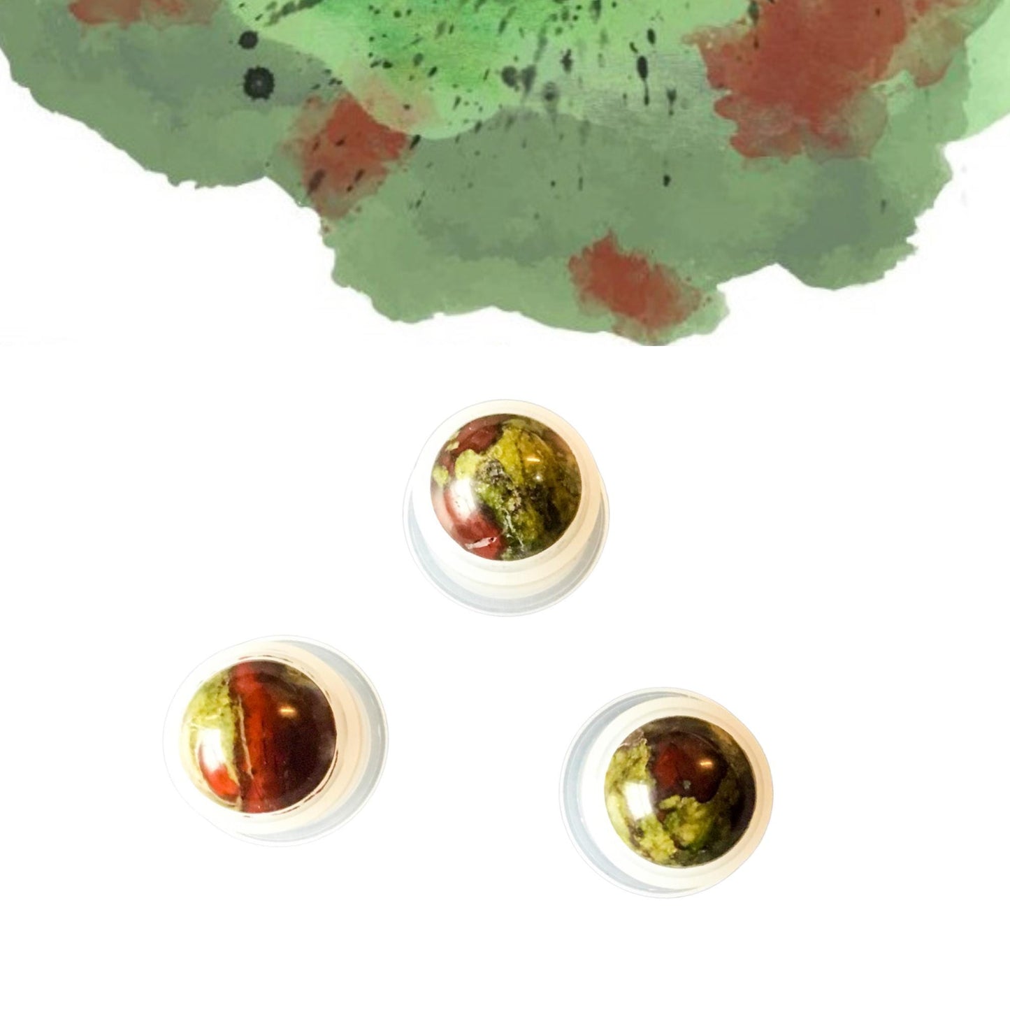 Dragon Bloodstone Gemstone Rollerball | Strength & Courage | Fits 5ml and 10ml Roller Bottles