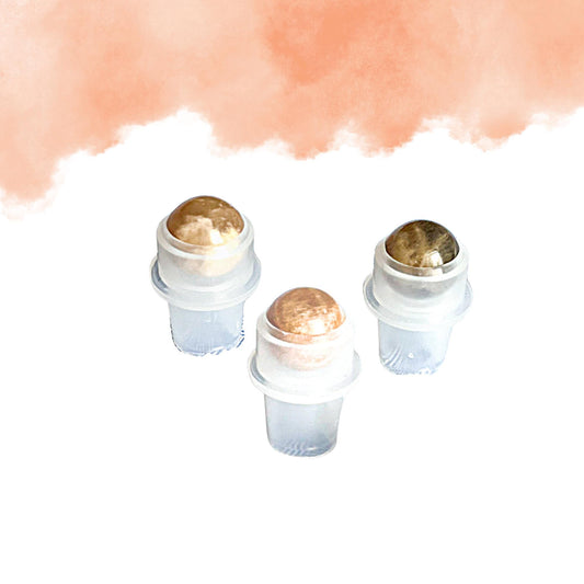 Peach Moonstone Gemstone Rollerball | Emotional Support & Calm | Fits 5ml and 10ml Roller Bottles
