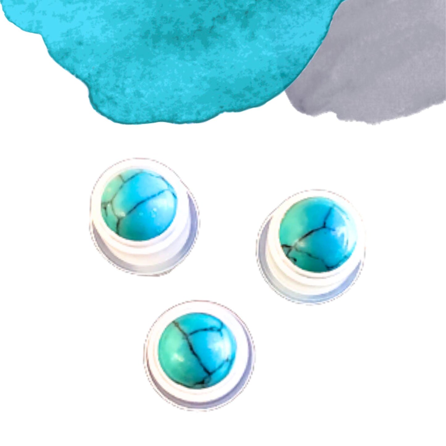 Turquoise Howlite Gemstone Rollerball | Calm & Communication | Fits 5ml and 10ml Roller Bottles