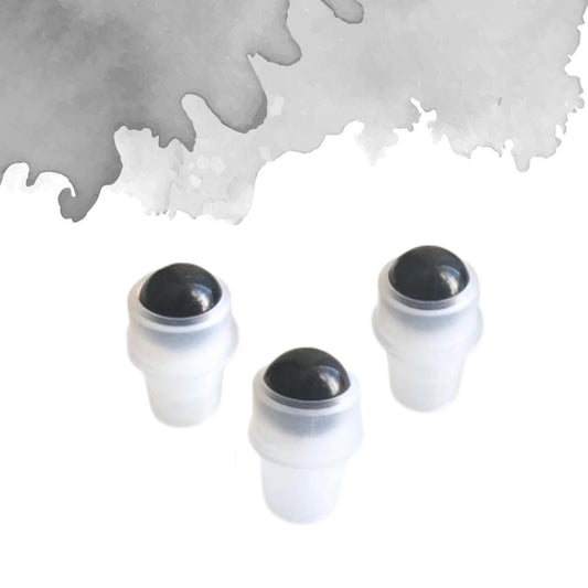 Black Obsidian Gemstone Rollerball | Protection & Grounding | Fits 5ml and 10ml Roller Bottles