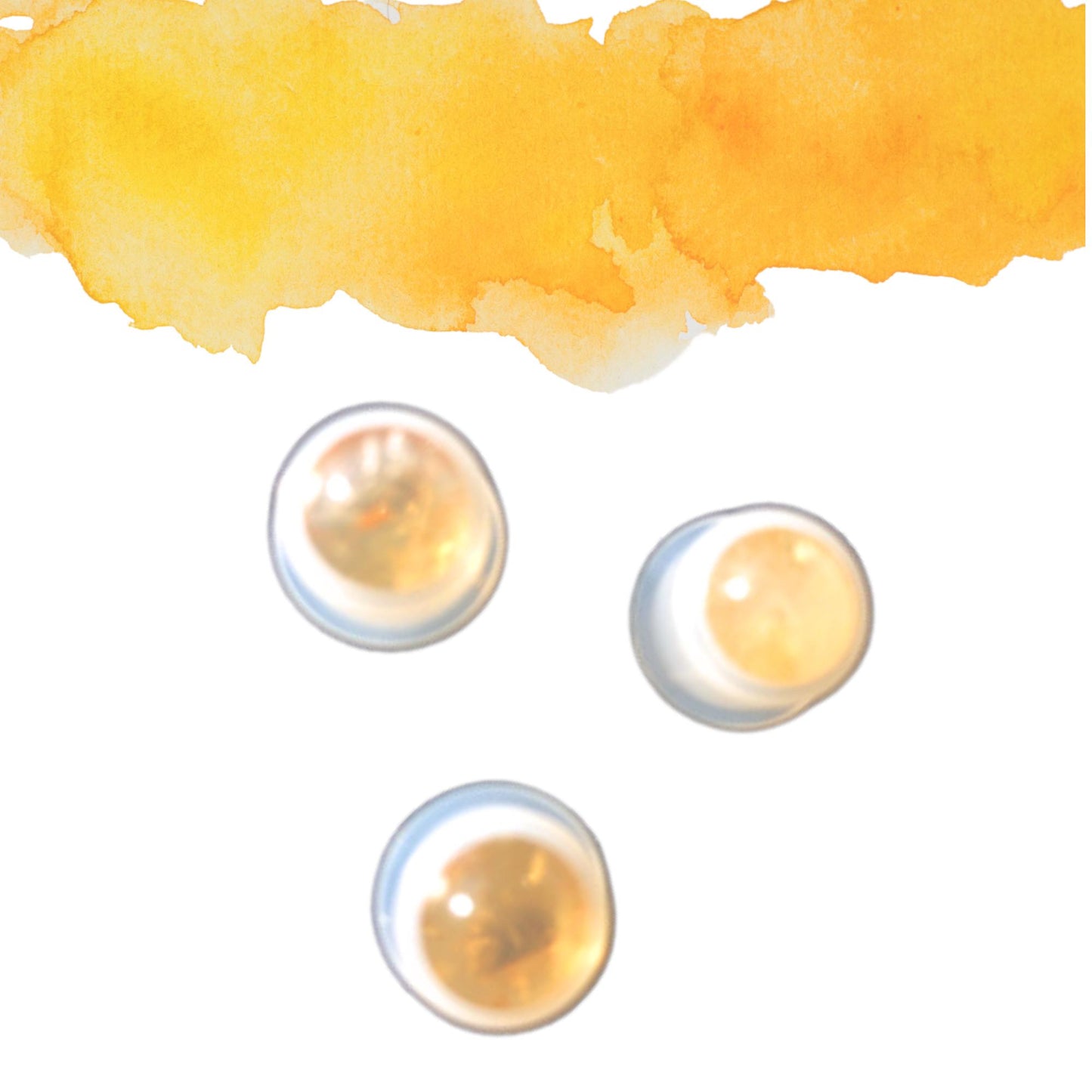 Citrine Gemstone Rollerball | Abundance & Joy | Fits 5ml and 10ml Roller Bottles