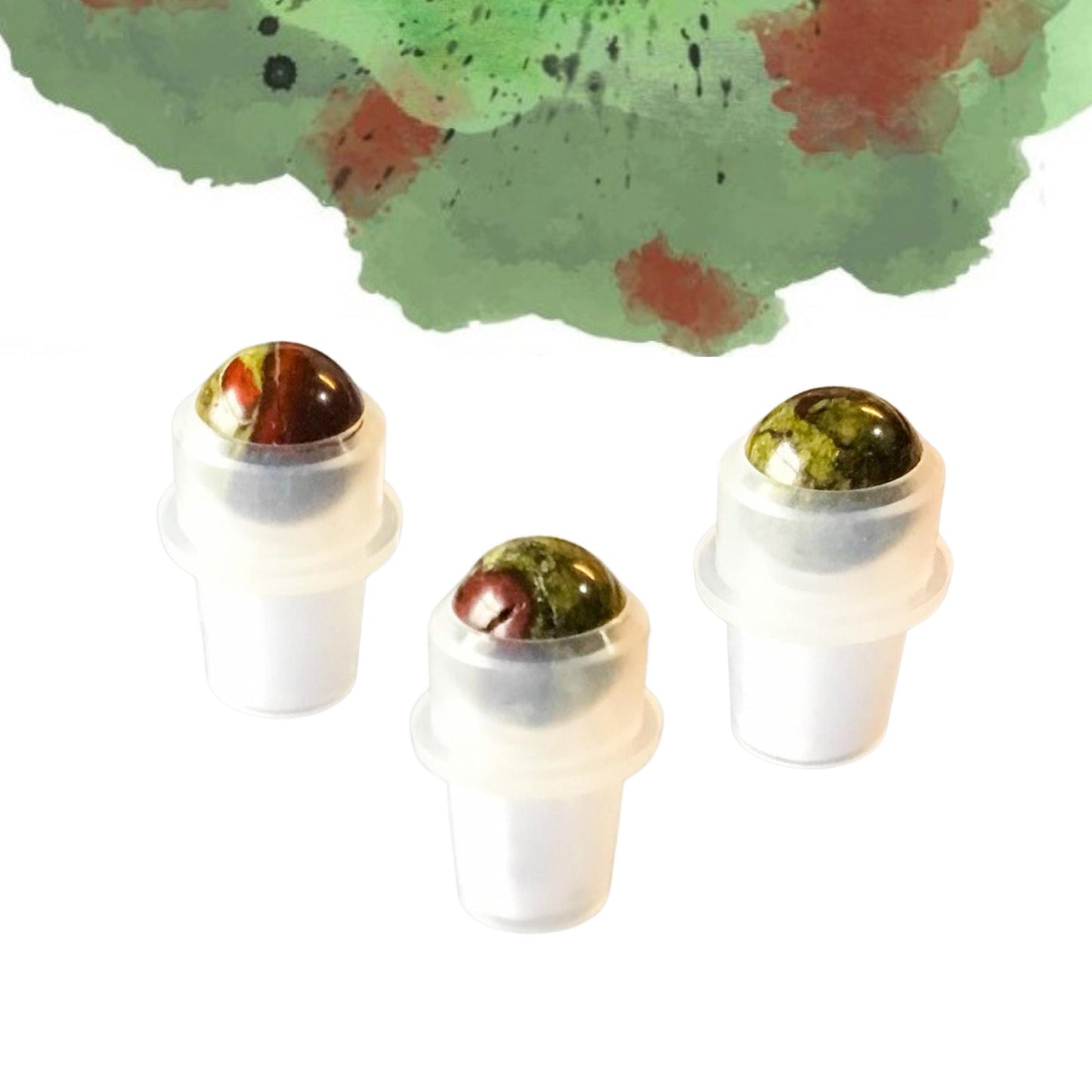 Dragon Bloodstone Gemstone Rollerball | Strength & Courage | Fits 5ml and 10ml Roller Bottles