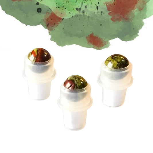 Dragon Bloodstone Gemstone Rollerball | Strength & Courage | Fits 5ml and 10ml Roller Bottles