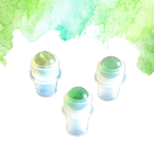 Green Fluorite Gemstone Rollerball | Clarity & Emotional Balance | Fits 5ml and 10ml Roller Bottles
