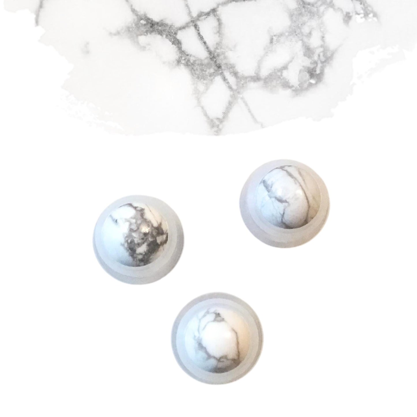 Howlite Gemstone Rollerball | Calm & Patience | Fits 5ml and 10ml Roller Bottles