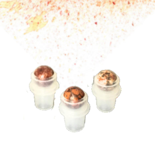 Leopard Jasper Gemstone Rollerball | Stability & Connection | Fits 5ml and 10ml Roller Bottles
