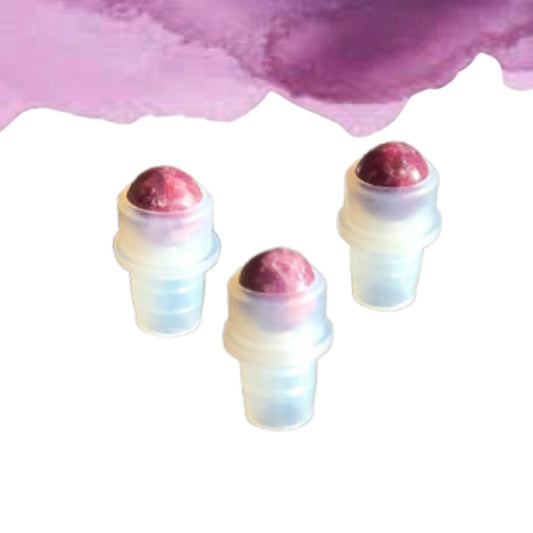 Lepidolite Gemstone Rollerball | Calm & Emotional Balance | Fits 5ml and 10ml Roller Bottles