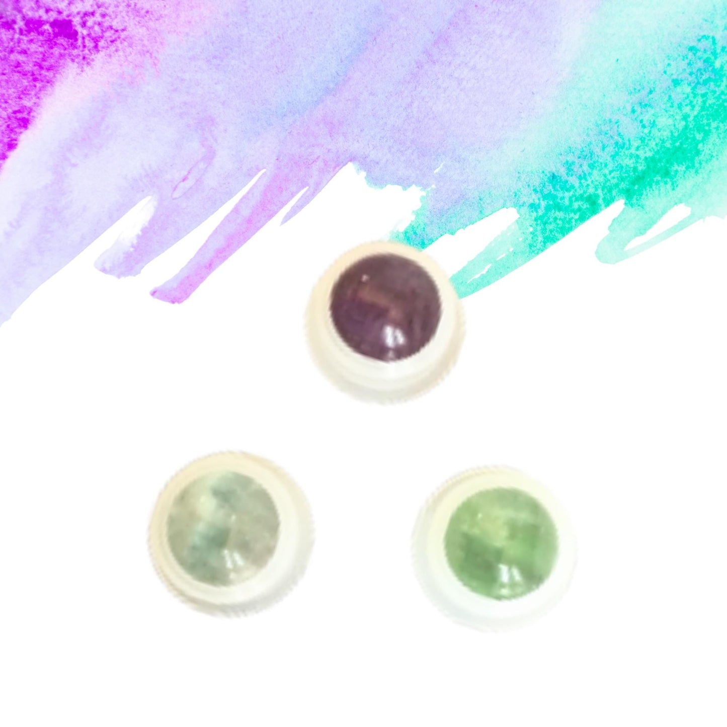 Rainbow Fluorite Gemstone Rollerball | Focus & Clarity | Fits 5ml and 10ml Roller Bottles