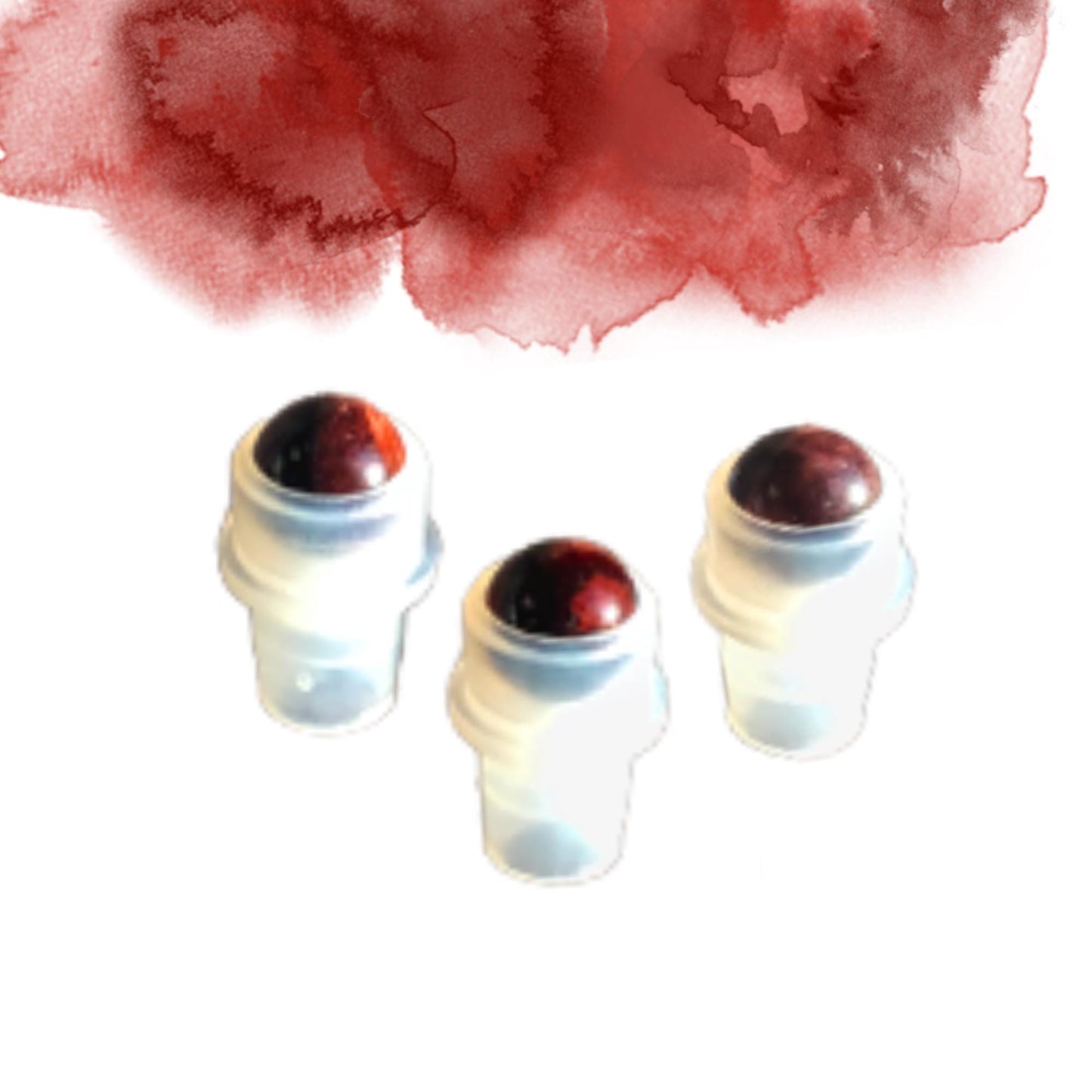 Red Tiger Eye Gemstone Rollerball | Motivation & Confidence | Fits 5ml and 10ml Roller Bottles
