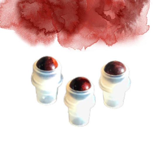 Red Tiger Eye Gemstone Rollerball | Motivation & Confidence | Fits 5ml and 10ml Roller Bottles