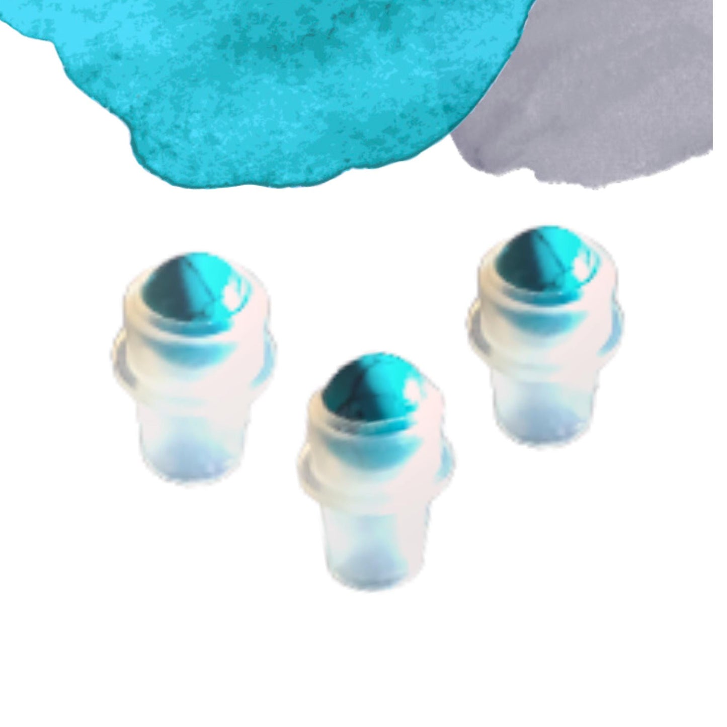 Turquoise Howlite Gemstone Rollerball | Calm & Communication | Fits 5ml and 10ml Roller Bottles