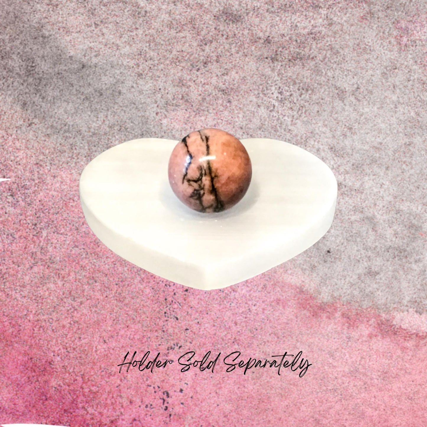 RHODONITE 20mm Sphere - 1 or Sets ‚Äì Pocket Crystal Ball with Gemstone Info Card for Energy Work, Meditation, Decor & Gifts