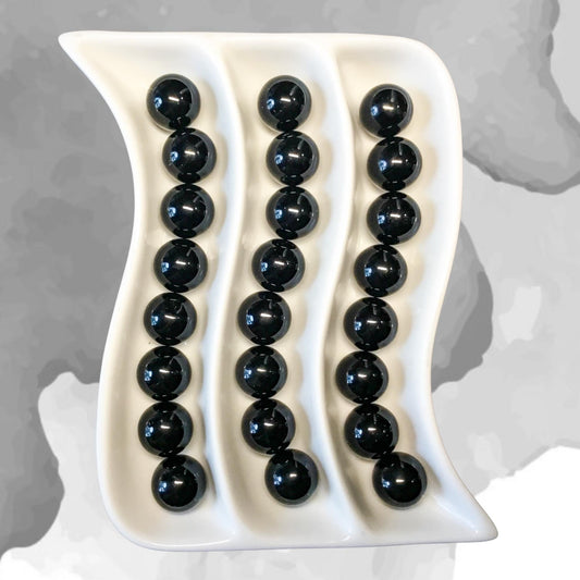 BLACK OBSIDIAN 20mm Sphere - 1 or Sets ‚Äì Pocket Crystal Ball with Gemstone Info Card for Energy Work, Meditation, Decor & Gifts