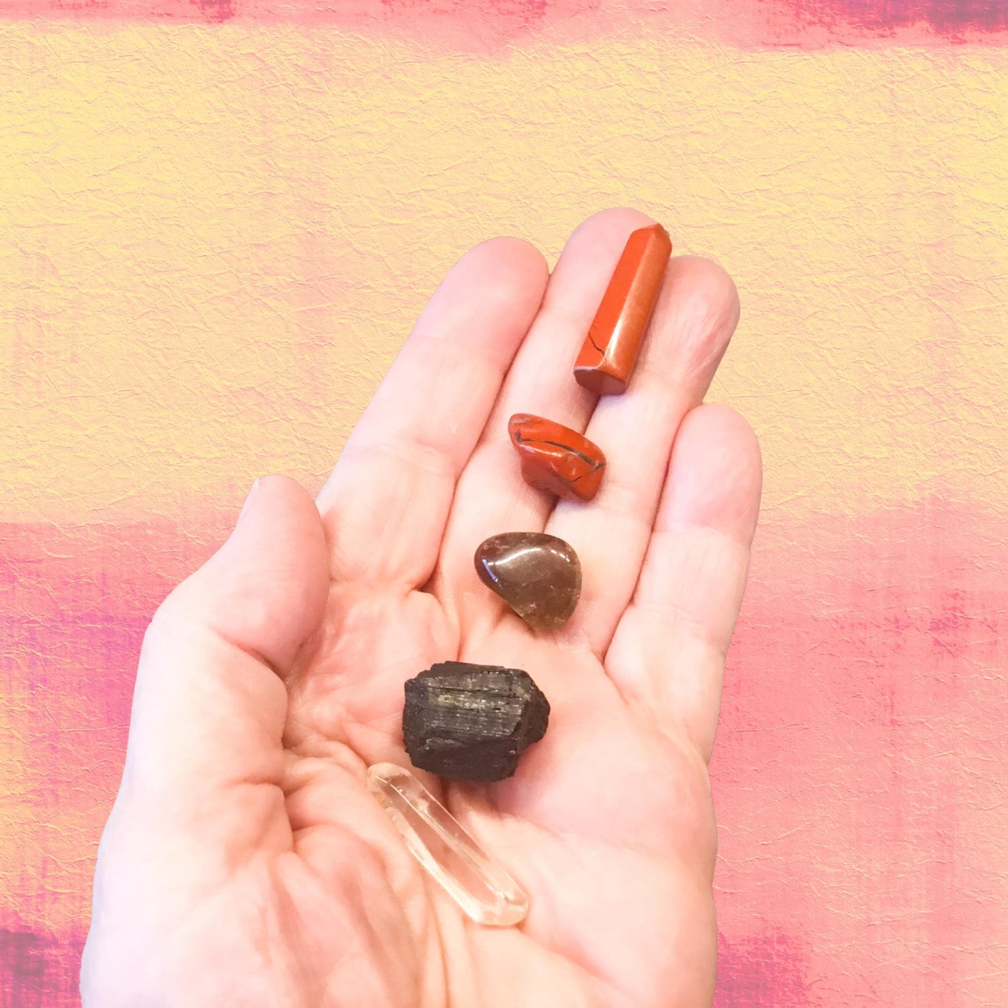 Passive Diffuser Crystal Aromatherapy Set, Rooted in Strength | Red Jasper Grounding & Protection Crystals | Self Care Gift for Him or Her