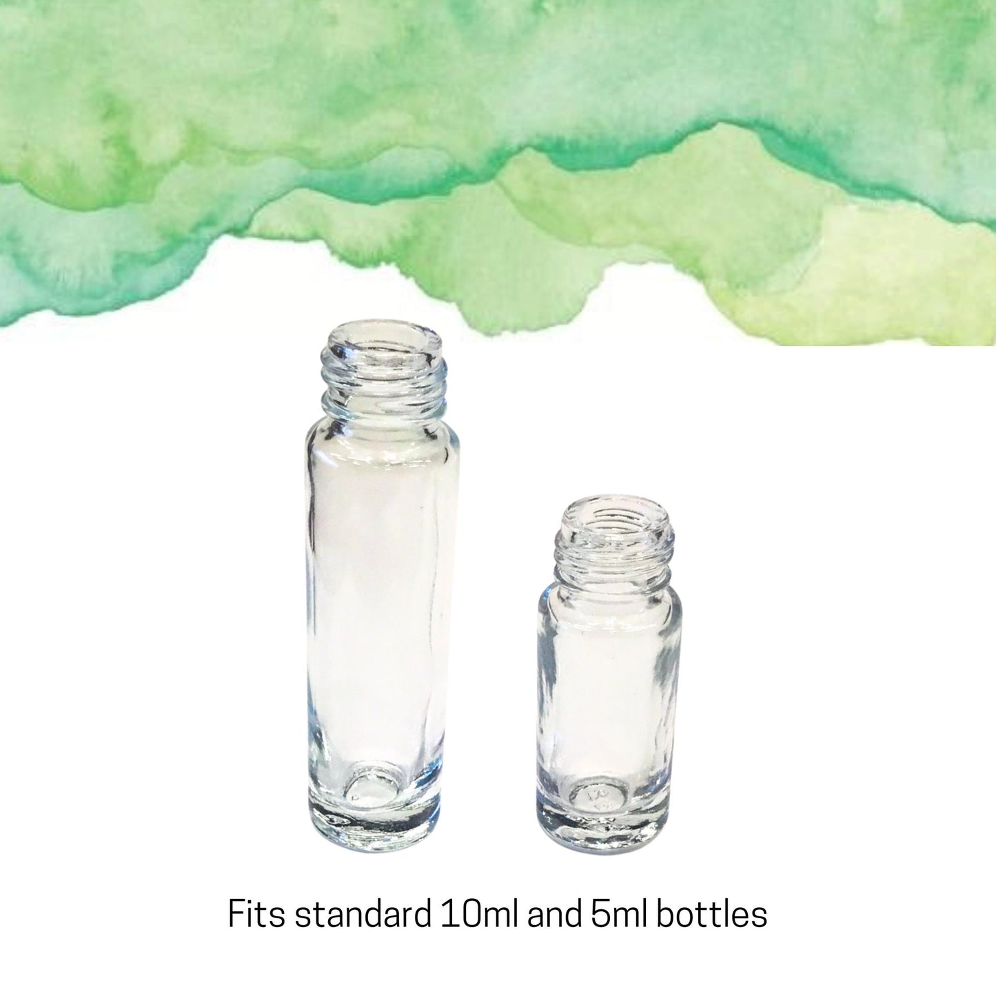 Green Jade Gemstone Rollerball | Harmony & Good Fortune | Fits 5ml and 10ml Roller Bottles