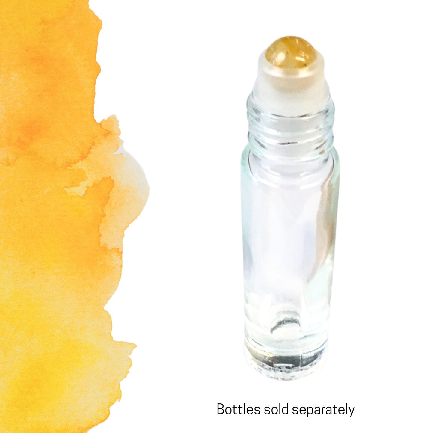 Citrine Gemstone Rollerball | Abundance & Joy | Fits 5ml and 10ml Roller Bottles