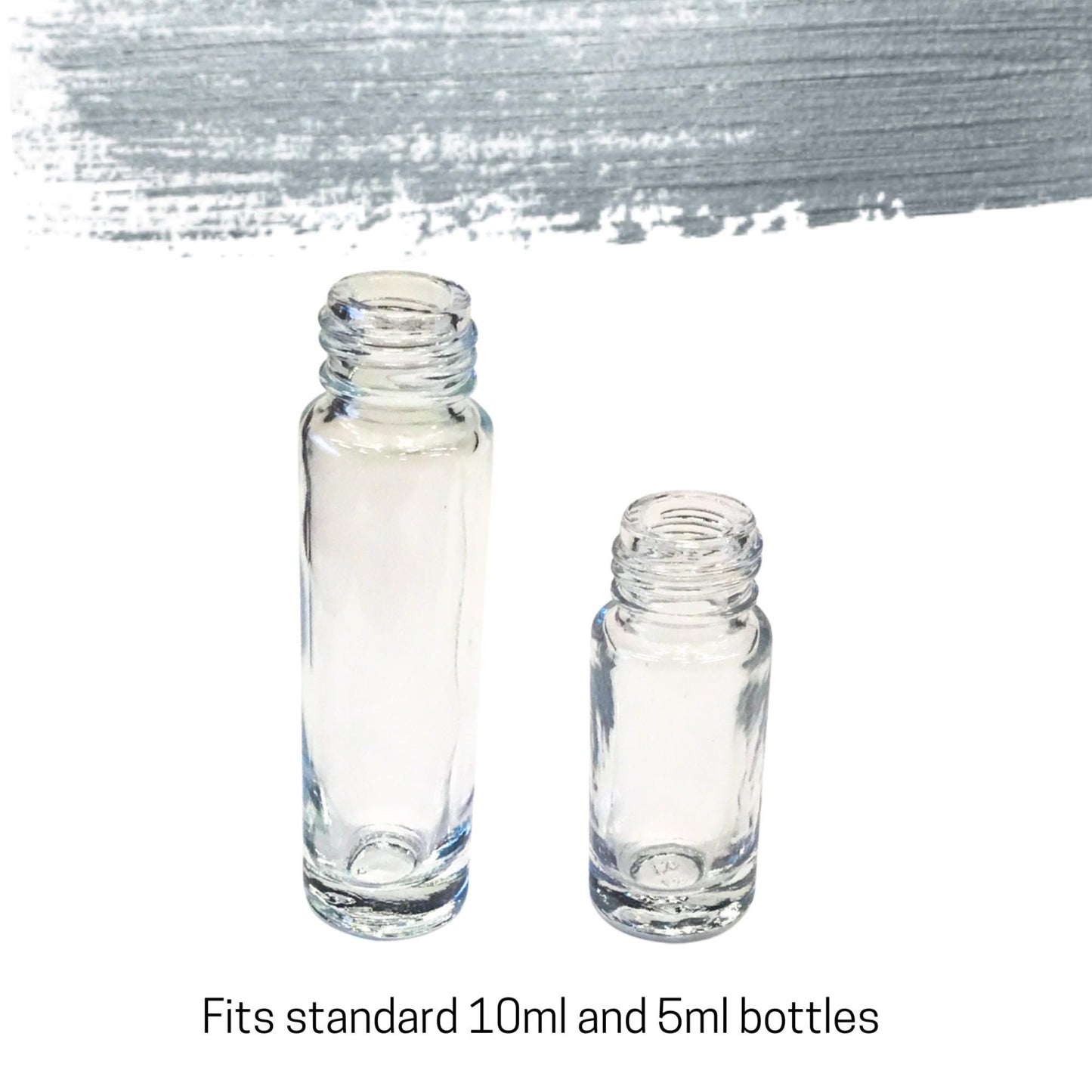 Hematite Gemstone Rollerball | Grounding & Protection | Fits 5ml and 10ml Roller Bottles
