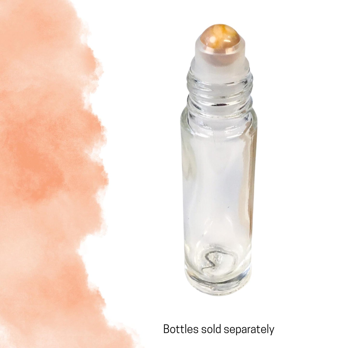 Peach Moonstone Gemstone Rollerball | Emotional Support & Calm | Fits 5ml and 10ml Roller Bottles