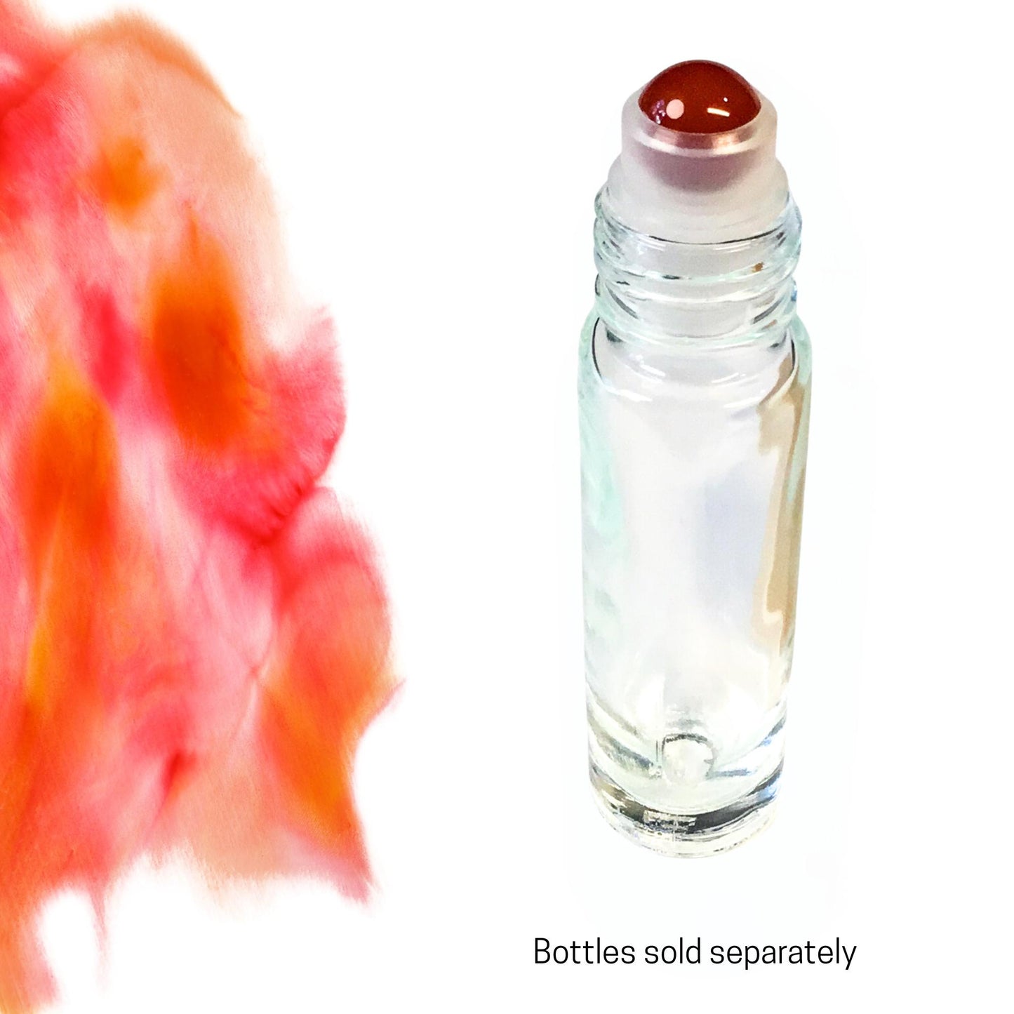 Red Agate Gemstone Rollerball | Stability & Grounding | Fits 5ml and 10ml Roller Bottles