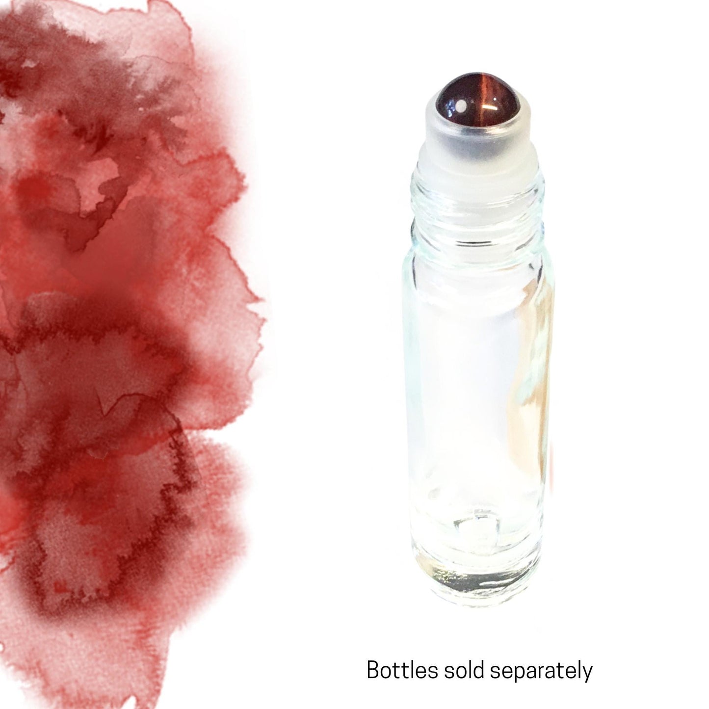 Red Tiger Eye Gemstone Rollerball | Motivation & Confidence | Fits 5ml and 10ml Roller Bottles