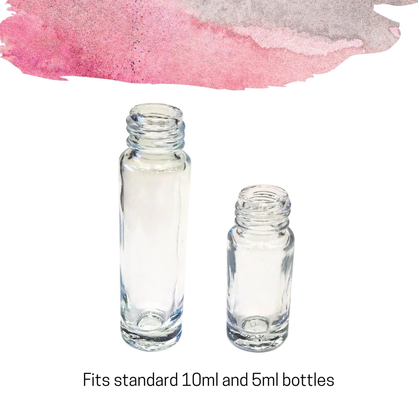 Rhodonite Gemstone Rollerball | Emotional Healing & Balance | Fits 5ml and 10ml Roller Bottles