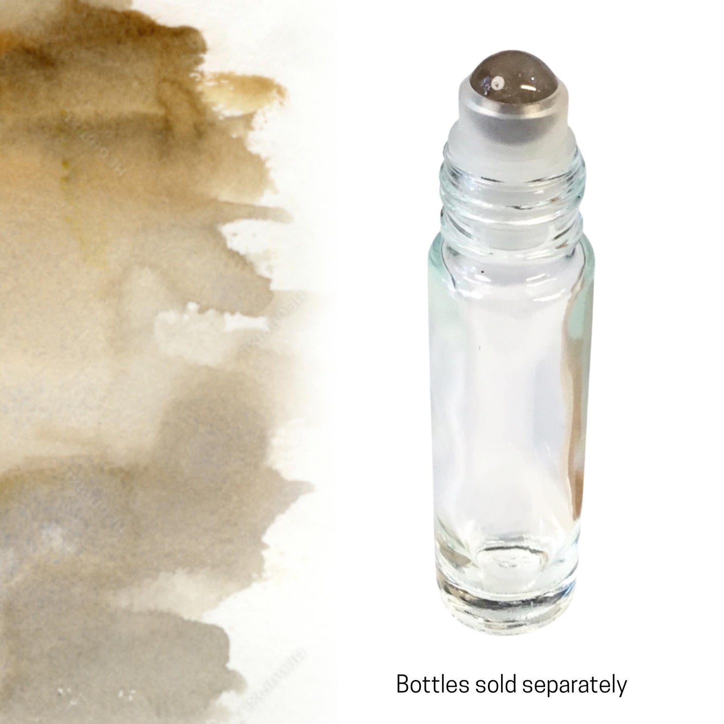 Smokey Quartz Gemstone Rollerball | Grounding & Stress Relief | Fits 5ml and 10ml Roller Bottles