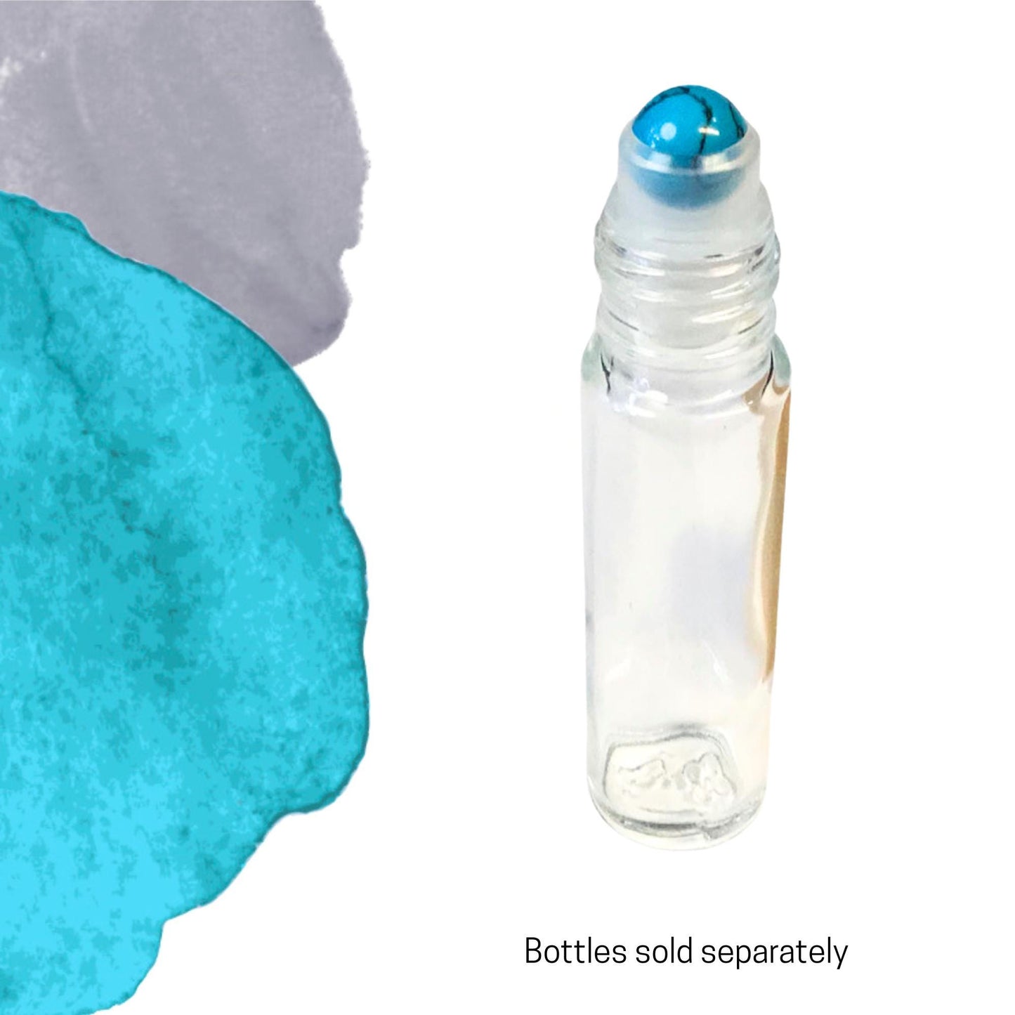 Turquoise Howlite Gemstone Rollerball | Calm & Communication | Fits 5ml and 10ml Roller Bottles