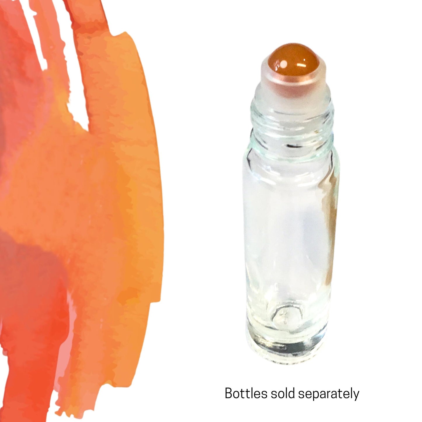 Carnelian Gemstone Rollerball | Motivation & Confidence | Fits 5ml and 10ml Roller Bottles
